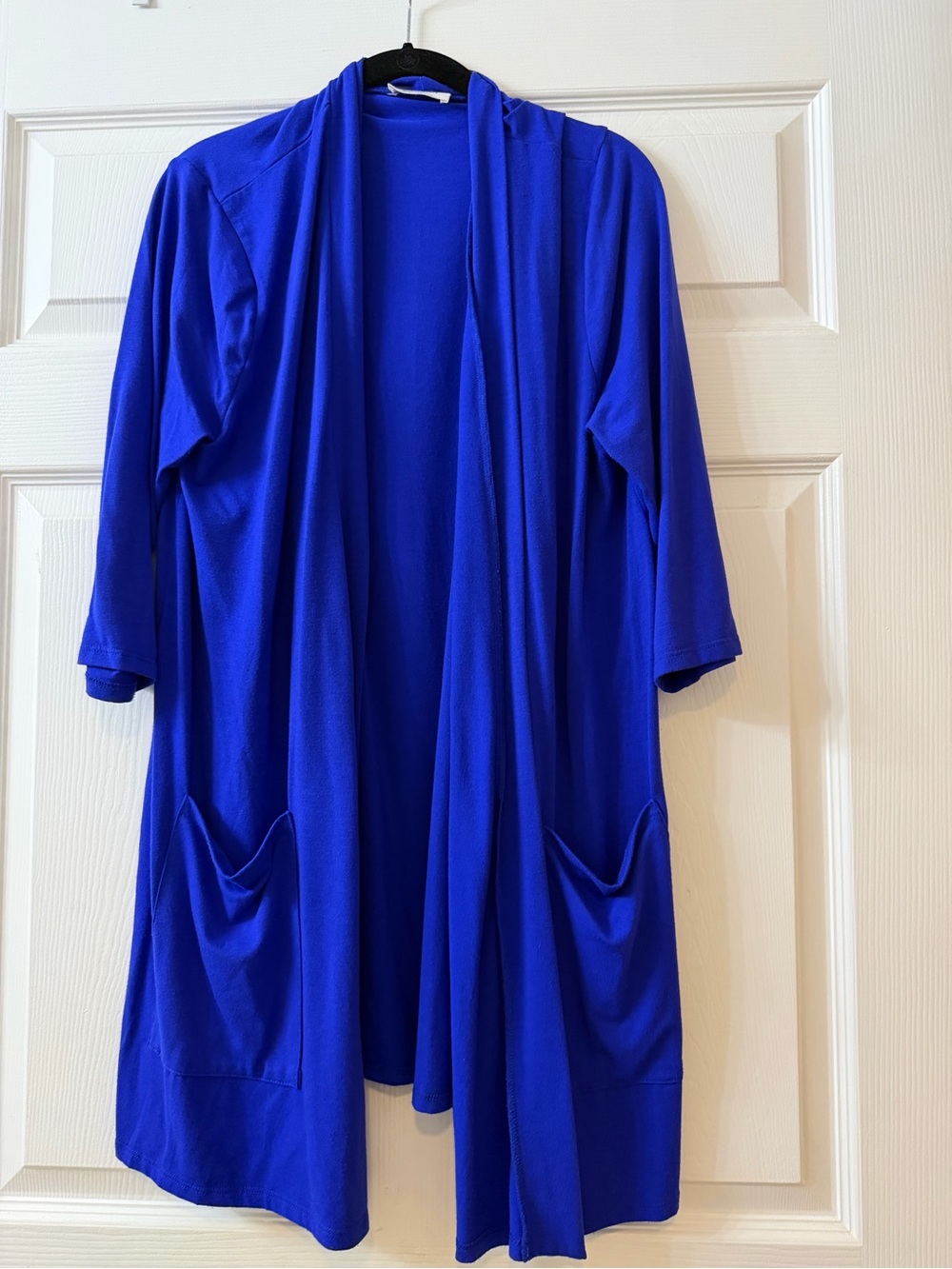 Zenana Outfitters Open-Front Cardigan in Bright Royal Blue